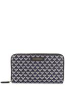 Emporio Armani Logo Print Wallet - Blue