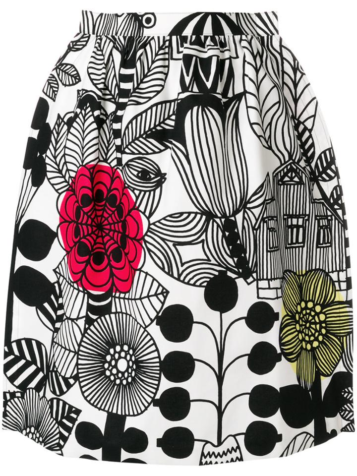 Junya Watanabe Comme Des Garçons Cartoon Print Skirt - White