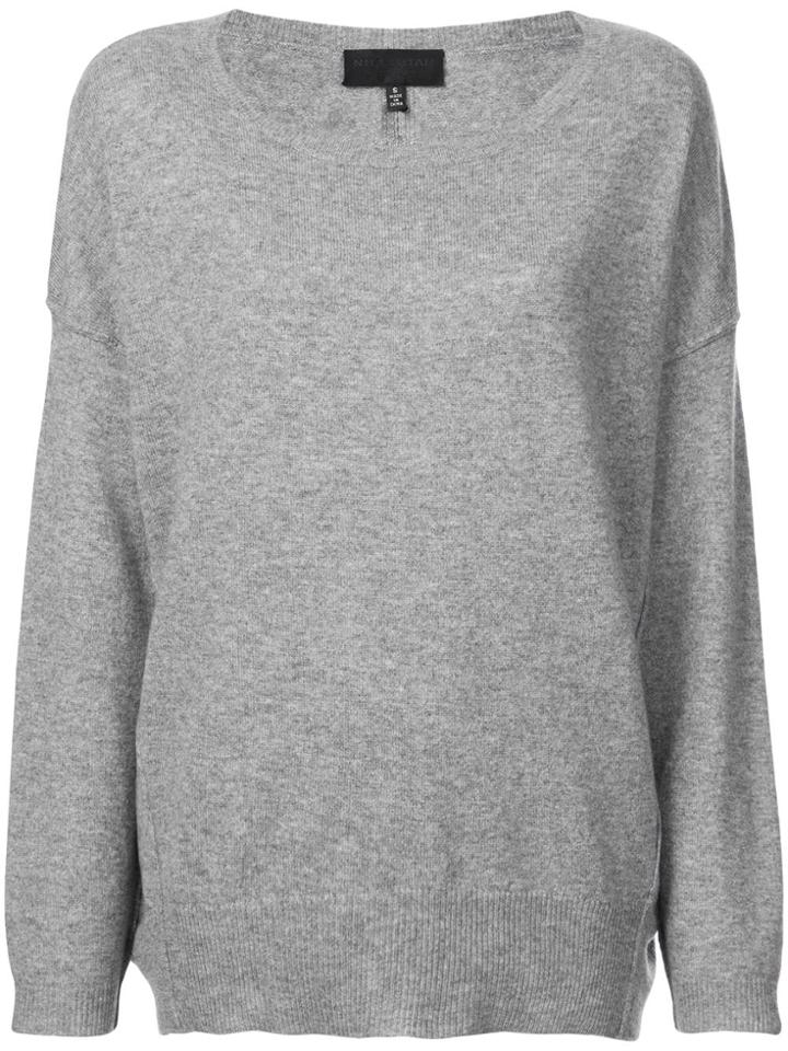 Nili Lotan Dropped Shoulders Cashmere Jumper - Grey