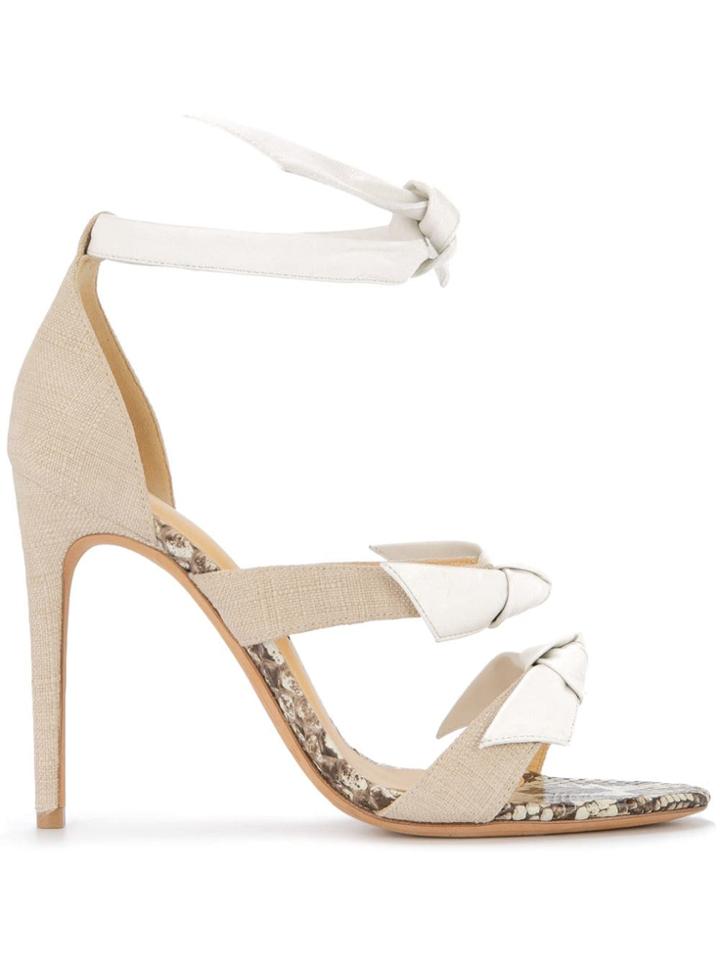 Alexandre Birman Triple Bow Sandals - Neutrals