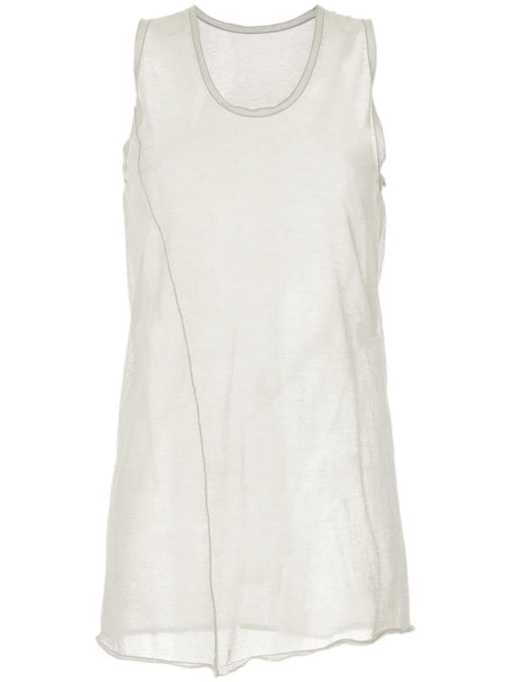 Uma Wang Sheer Tank Top - White