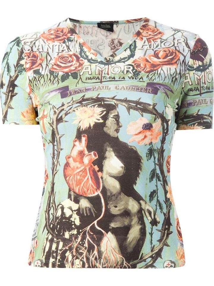 Jean Paul Gaultier Vintage 'frida Kahlo' T-shirt