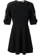 Valentino Lace Insert Dress - Black