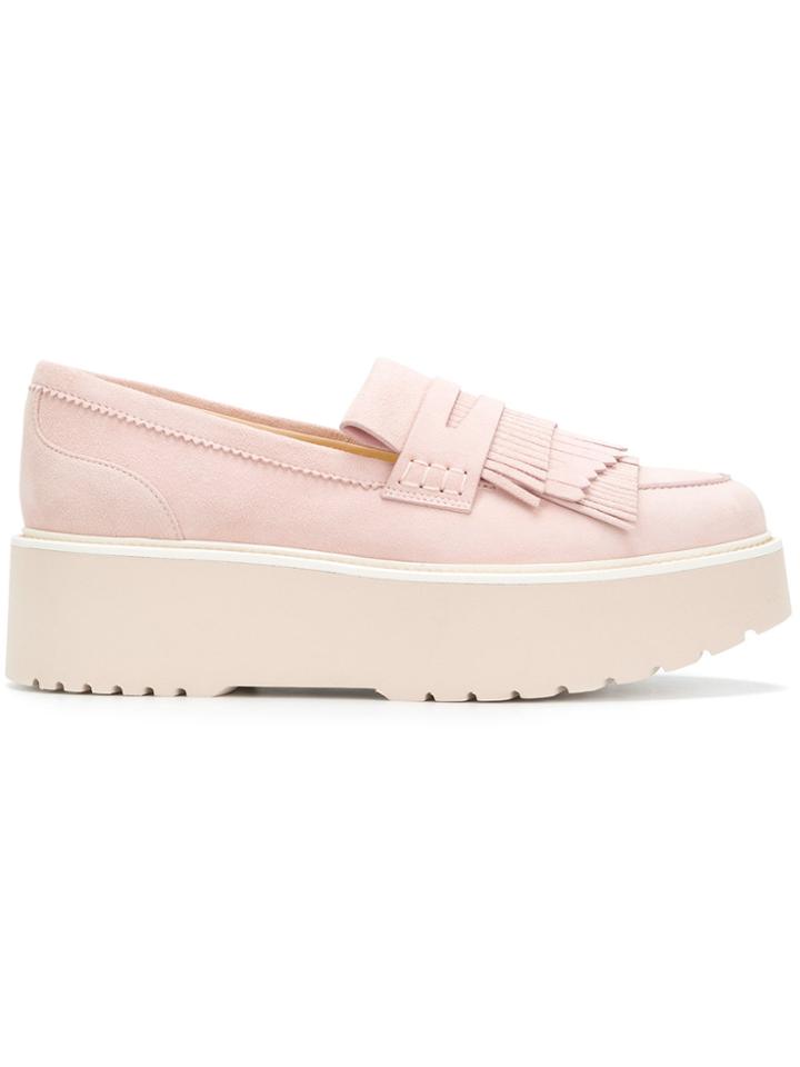 Hogan Platform Loafers - Pink & Purple