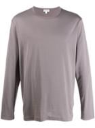 Sunspel Long Sleeve Jersey Top - Grey