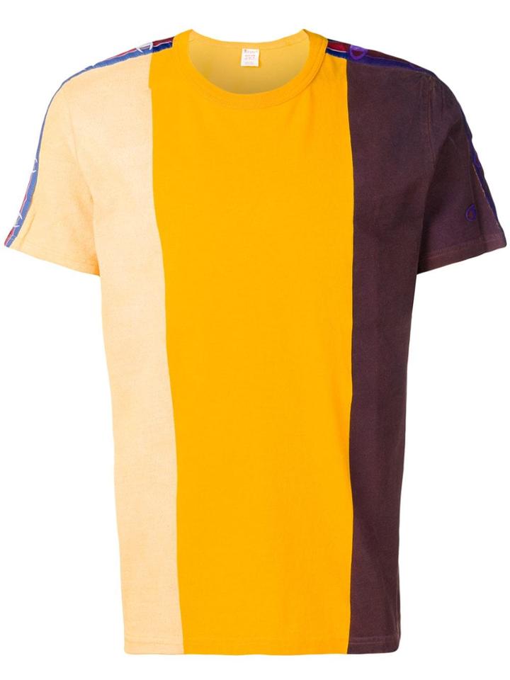Champion Colour-blocked T-shirt - Yellow