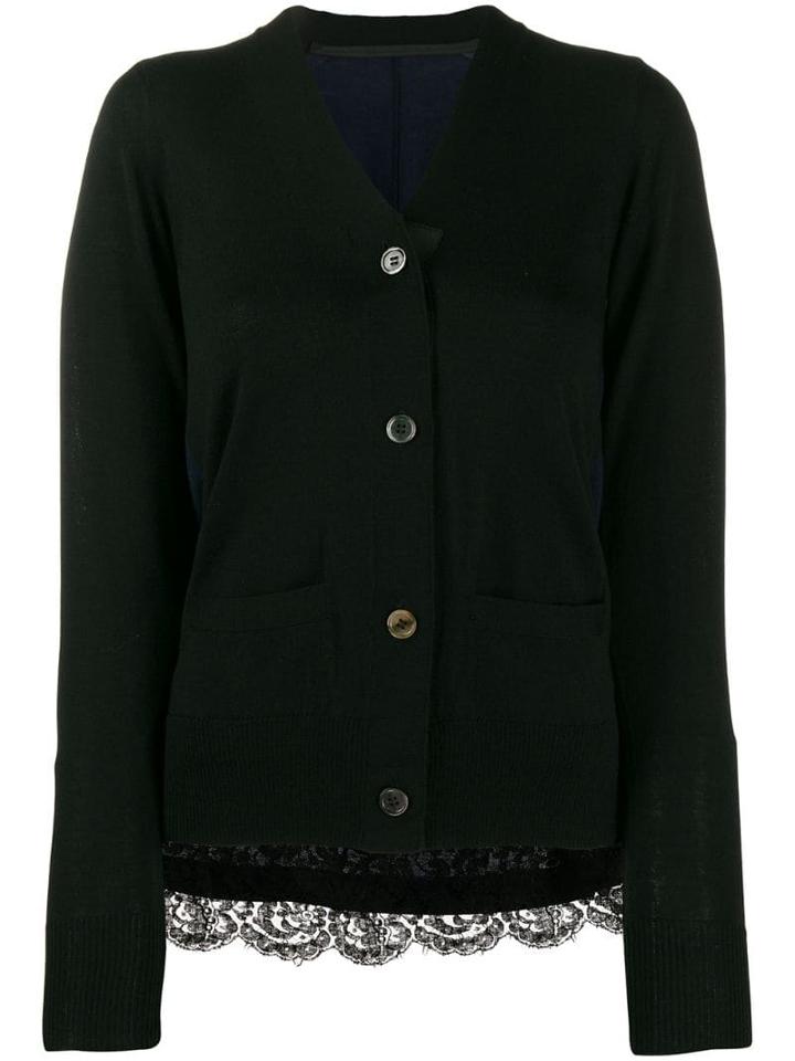Sacai V-neck Cardigan - Blue