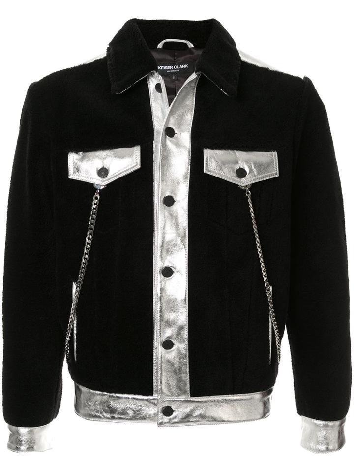 Keiser Clark Contrast Trucker Jacket - Black