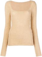 Jacquemus Fitted Top - Nude & Neutrals