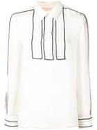 Tory Burch Contoured Silk Shirt - White