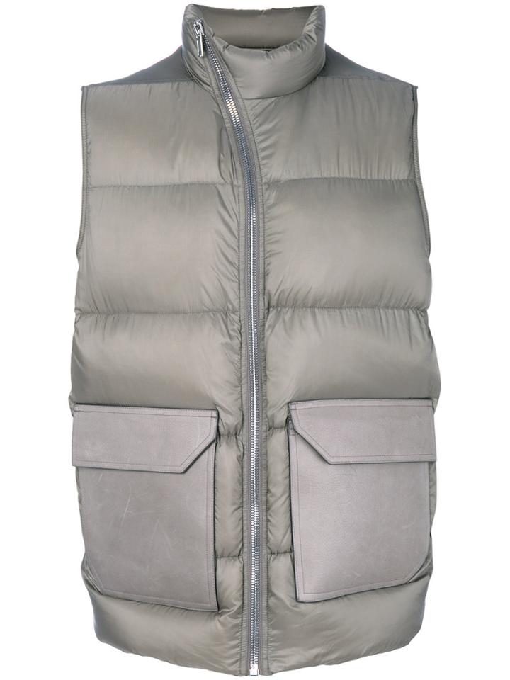 Rick Owens Padded Gilet - Grey