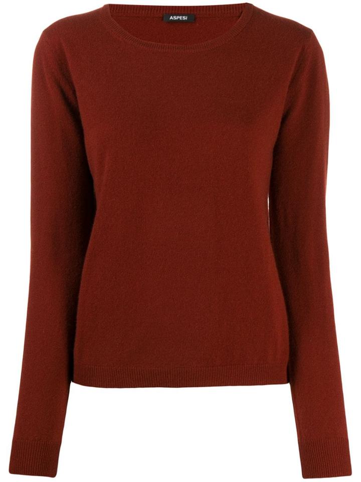 Aspesi Knitted Jumper - Red
