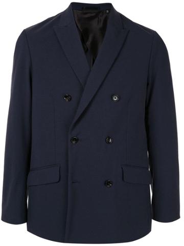 Knott Men Double-breasted Blazer - Blue