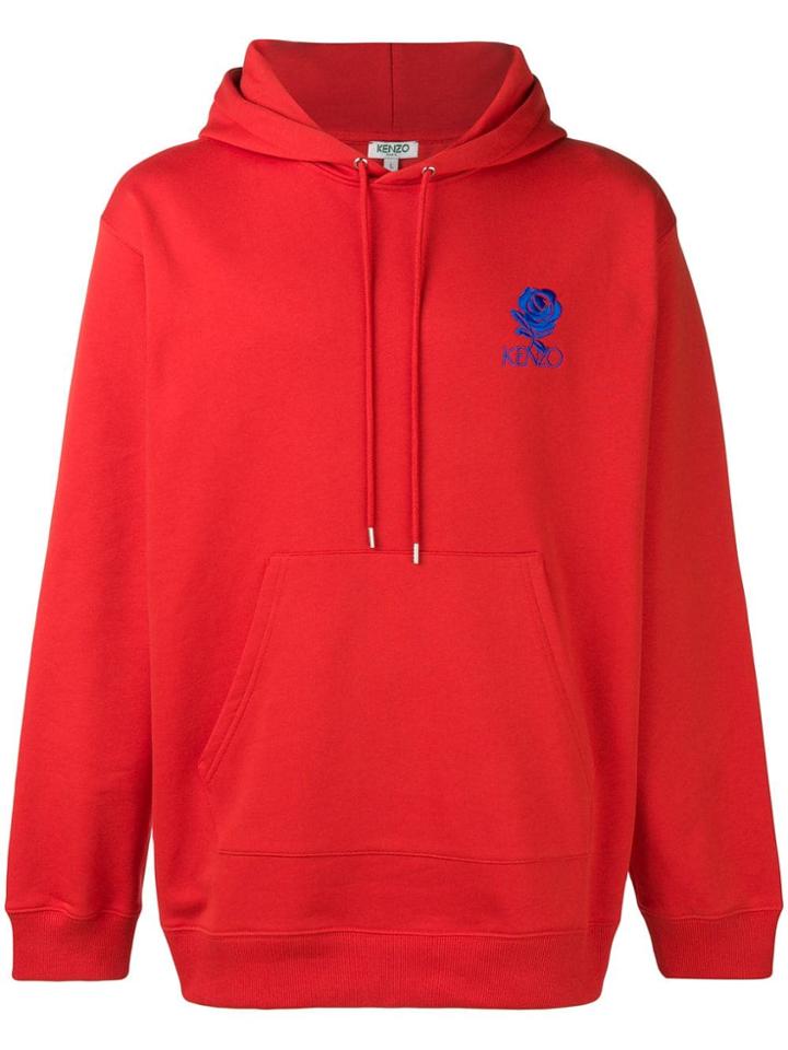 Kenzo Logo Embroidered Hoodie