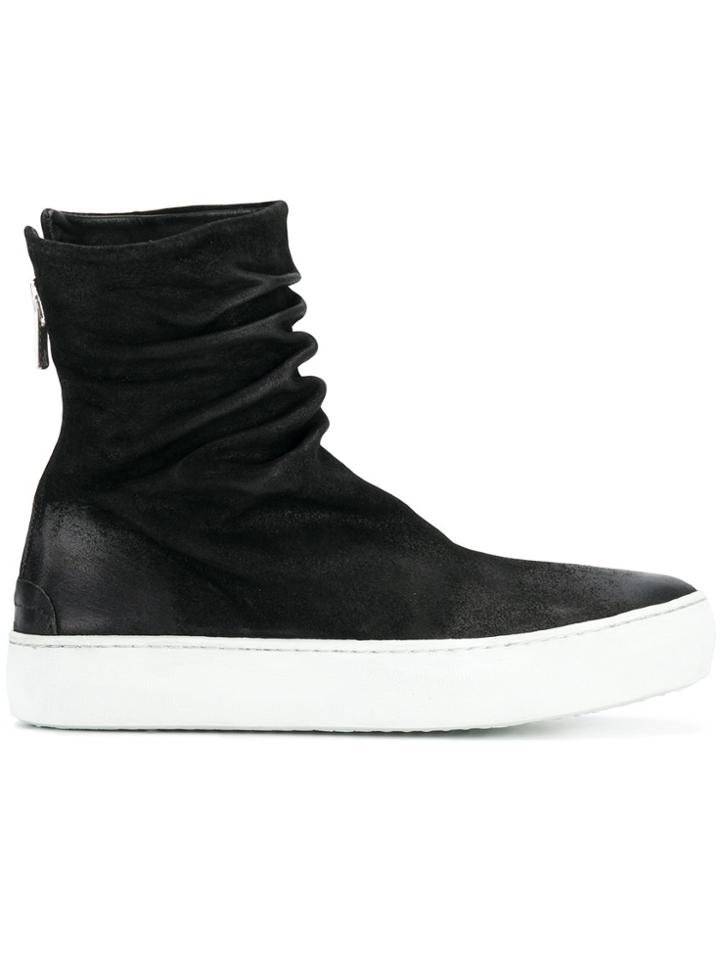 The Last Conspiracy Zipped Hi-top Sneakers - Black