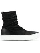 The Last Conspiracy Zipped Hi-top Sneakers - Black