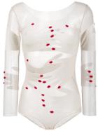 Alexia Hentsch Bodysuit With Hands Motif - Nude & Neutrals