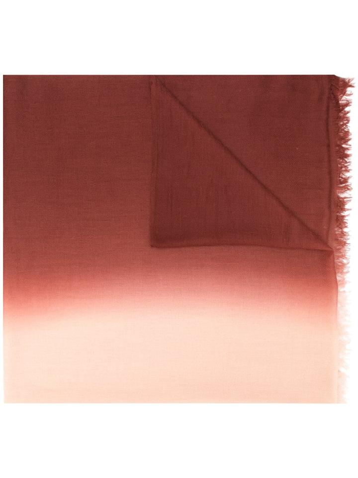 N.peal Dip Dye Scarf - Red