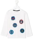 Kenzo Kids 'badges' T-shirt, Boy's, Size: 6 Yrs, White