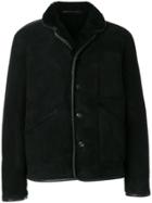 Ymc Shearling Buttoned Jacket - Black