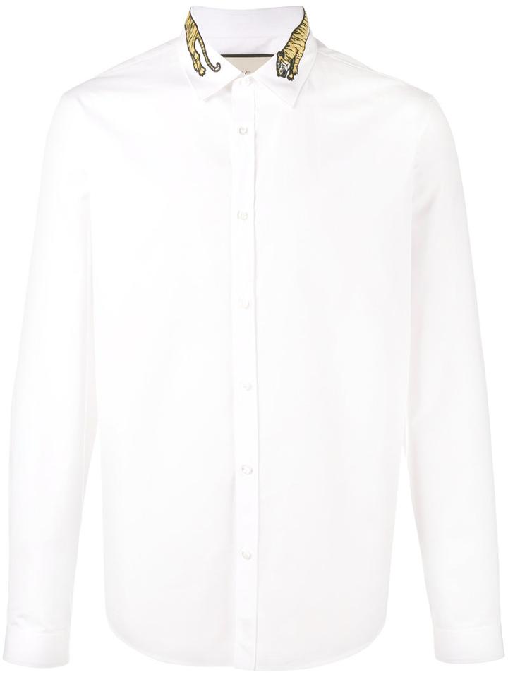 Gucci - Duke Shirt With Tiger - Men - Cotton - 41, White, Cotton