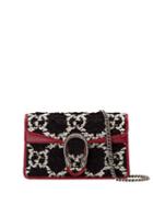 Gucci Mini Dionysus Gg Tweed Shoulder Bag - Black