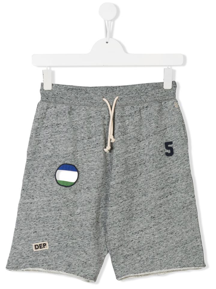 Bellerose Kids Teen Drawstring-waist Shorts - Grey