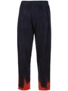 Raquel Allegra Ombré Print Track Pants - Blue