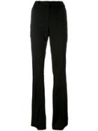 Capucci Flared Trousers, Women's, Size: 42, Black, Cotton/spandex/elastane