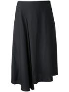 Astraet Ruffled Detail A-line Skirt, Women's, Size: 0, Black, Cotton
