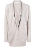 Givenchy Chain Trim Cardigan - Nude & Neutrals