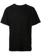 T By Alexander Wang Plain T-shirt, Men's, Size: Large, Black, Cotton