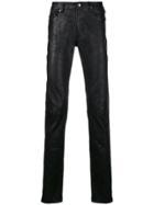 Zadig & Voltaire Fashion Show Crinkle Effect Leather Trousers - Black