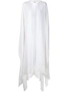 Ryan Roche Long Cape, Women's, White, Cashmere