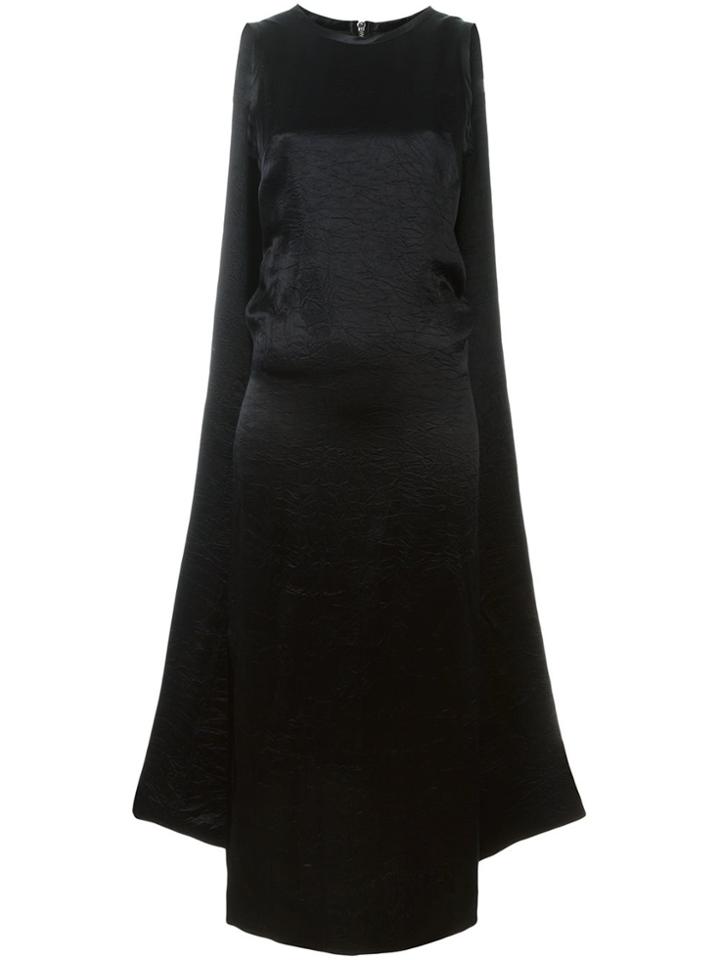 Mcq Alexander Mcqueen Maxi Cape Dress - Black