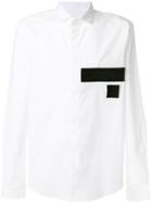 Versace Collection Patch Detail Button Up Shirt - White