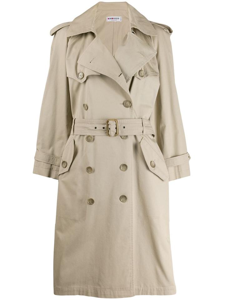 Yves Saint Laurent Pre-owned '1990s Trench Coat - Neutrals