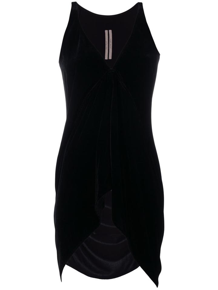 Rick Owens - High Low Tank Top - Women - Silk/viscose - 42, Black, Silk/viscose