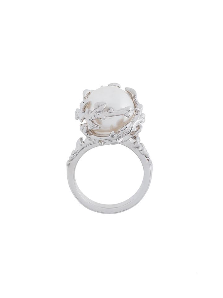 Kasun London Fairytale Pearl Ring - Metallic