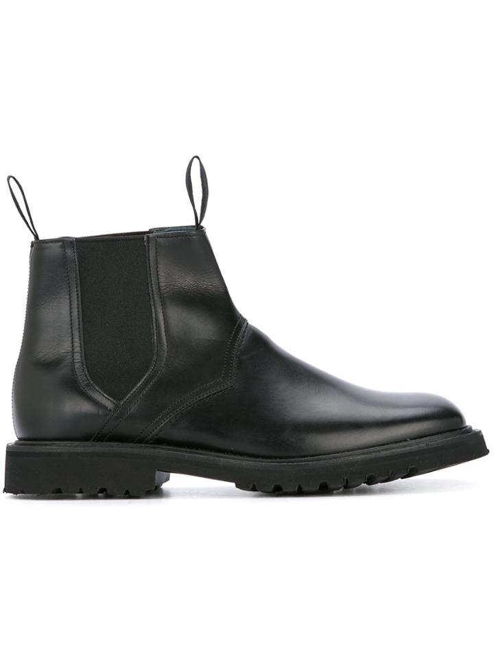 Mackintosh 0002 Square Toed Chelsea Boots - Black