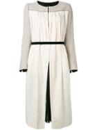 Pas De Calais Gathered Detail Midi Coat - Unavailable