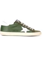 Golden Goose Deluxe Brand Super Star Sneakers, Men's, Size: 45, Green, Leather/rubber