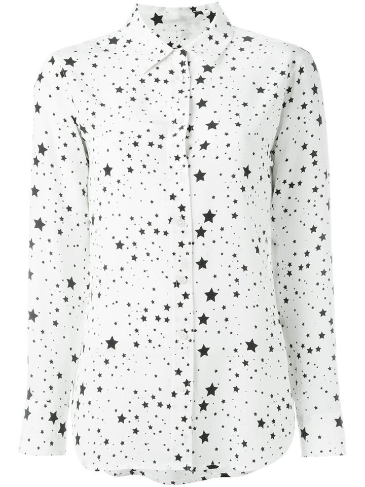 Equipment Kate Moss For Equipment Star Shirt, Women's, Size: Medium, Nude/neutrals, Silk