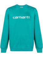 Carhartt Heritage Front Logo Sweater - Blue
