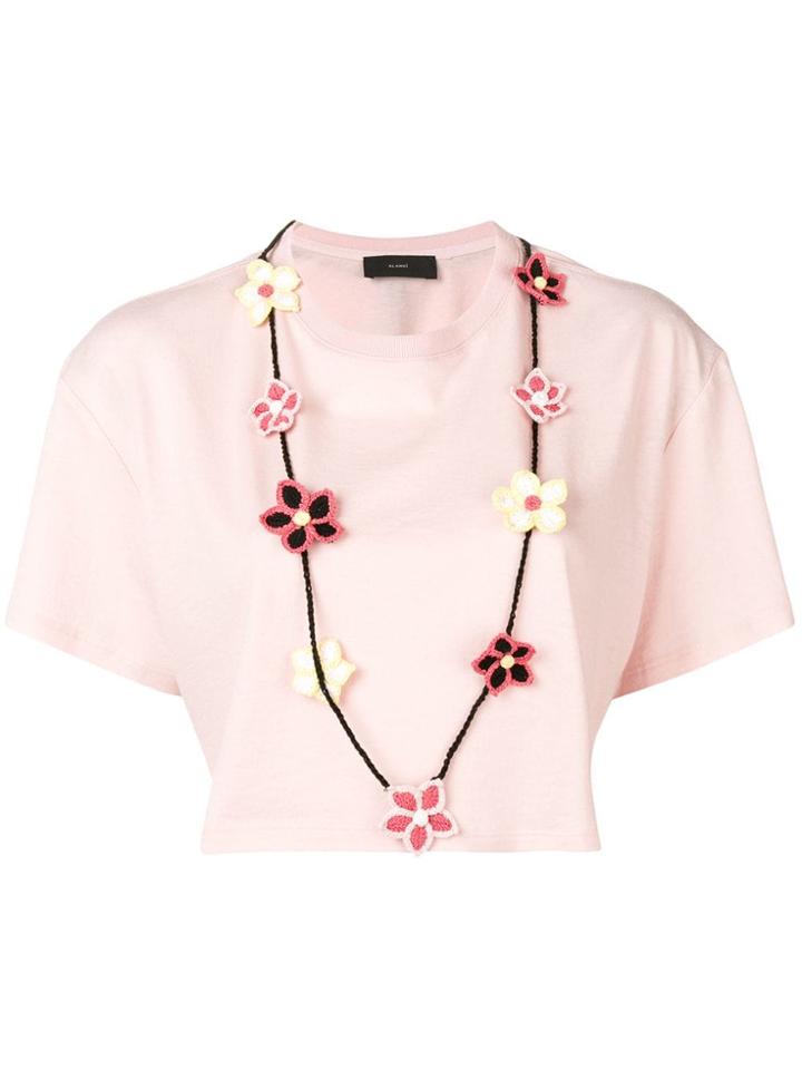 Alanui Cropped T-shirt - Pink