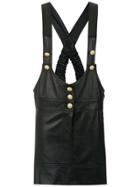 Andrea Bogosian Leather Salopette - Black