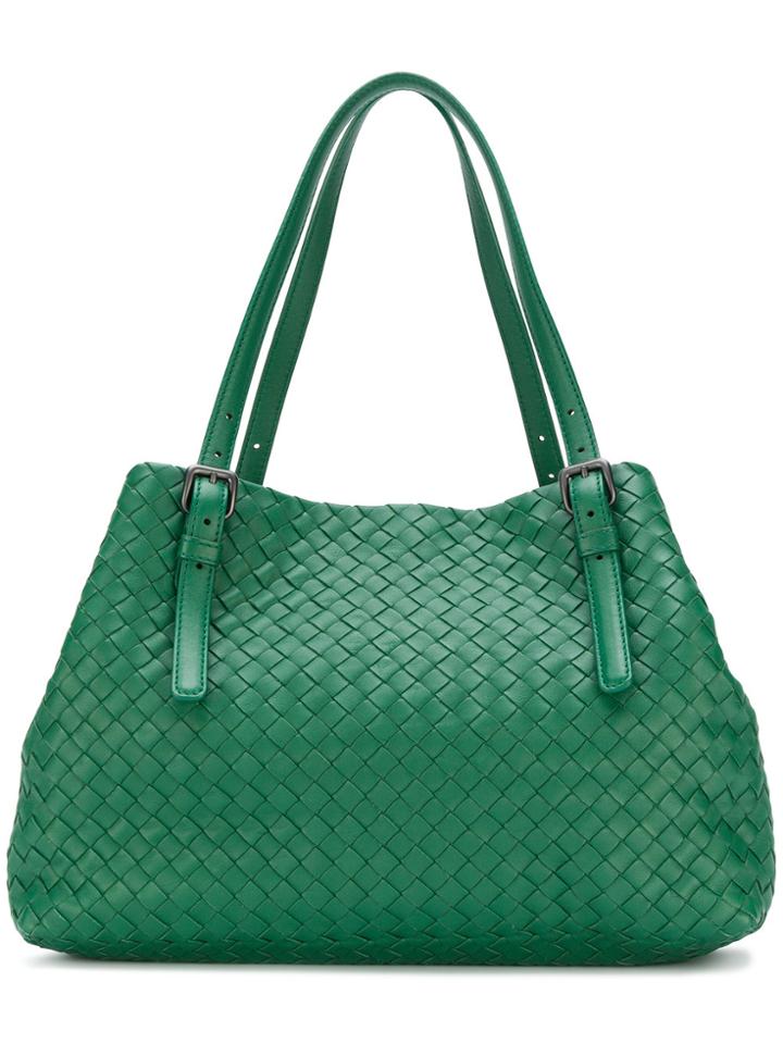 Bottega Veneta Cesta Tote Bag - Green