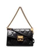 Givenchy Gv3 Small Quilted Leather Shoulder Bag - Black