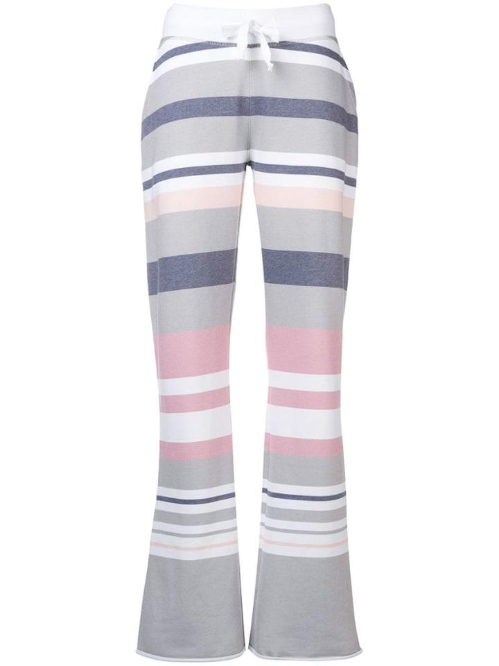 Juvia Striped Track Pants - White