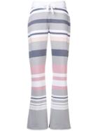 Juvia Striped Track Pants - White